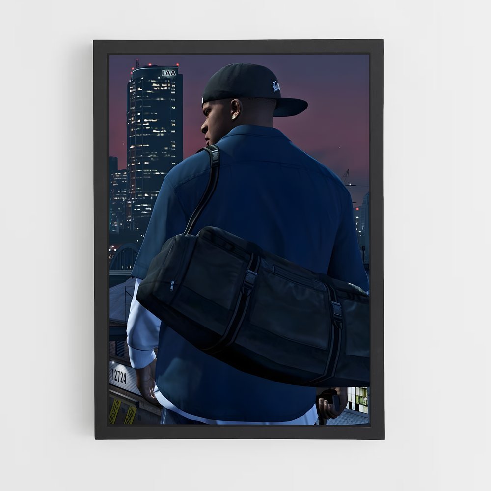 Poster Franklin clinton – affiche GTA V (vue 2)